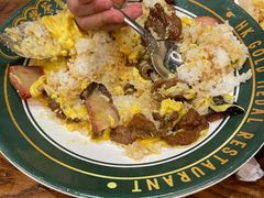 叉烧牛乳炒滑蛋饭-肥韬茶餐厅(南山mini店)