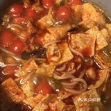 香喷喷的圣女红果炝锅面条