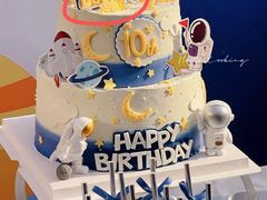 -咖咖熊蛋糕定制·英国蓝风车动物性淡奶油