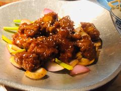 蒜香蜜汁排骨-绿茶餐厅(松江万达店)