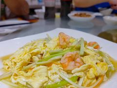 韭黄虾仁炒滑蛋-潮人姐妹轩(海宁路店)