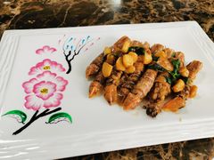 蒜香虾菇-宜兴隆家宴·私房菜(泰安华庭店)