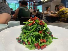 果仁菠菜-李记饺子·熏酱东北菜(欢乐谷店)
