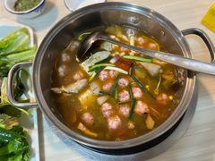 酸菜豆米肉圆子火锅-贵州豆腐王(上合店)
