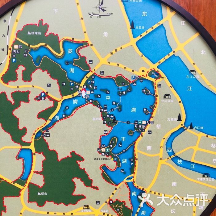惠州西湖游玩路线地图图片