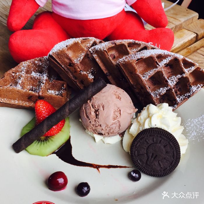 漫咖啡(民园店)巧克力华夫饼图片