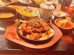 铁板雪花牛肉粒定食-满来寿喜烧(金虹桥店)