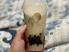 热糖烤栗子糯糯茶-喜茶(上海正大广场店)