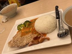 吉列鸡扒饭-佰搭果·广式茶餐厅(西华路店)