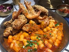 必点炸鸡翅配年糕-HOTISLAND海鸡岛·韩国料理(江南西店)