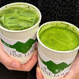 抹茶脑袋都去冲百分茶情人节新品！🍵好浓郁！