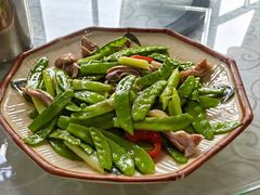 荷兰豆炒猪肚-区海鸡场饭店(石壁店)