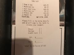 账单-The Meat & Wine Co Southbank(南岸店)