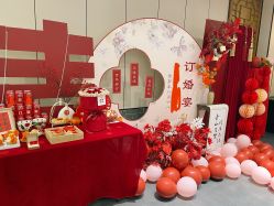 -七月气球布置订婚·宝宝宴· 求婚·生日布置(二七万达店)