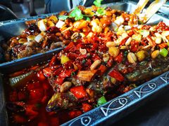 宫保鸡丁烤鱼（清江鱼/斤）-锦尚阁烤鱼•天津菜(宣武门胡同店)
