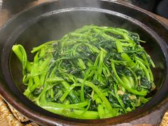 啫啫虾酱空心菜-熠盛粤味(永康路店)