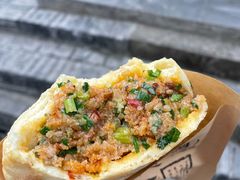 牛肉锅盔-周记古镇名小吃
