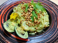 松子青口鲜虾罗勒意面-吃饼人西餐(南开店)