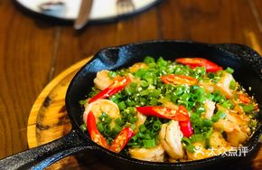 Olive Oil Garlic Fried Shrimp