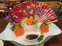 三文鱼拼北极贝刺身-朝鲜玉流馆(滨河东路店)