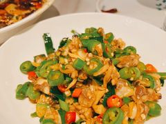 青椒炒蛤蜊-花椒笑成都小馆(百脑汇店)
