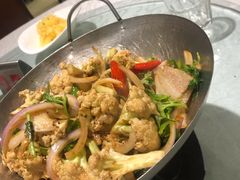 干锅有机花菜-阿英煲.煲烧江南菜(凉城路店)