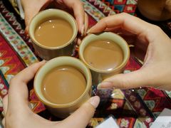 云南鲜煮鲜花奶茶-火塘云南烧烤大排档