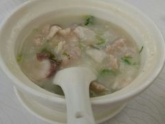 生菜肉片鱼片粥-番禺宾馆丽苑厅