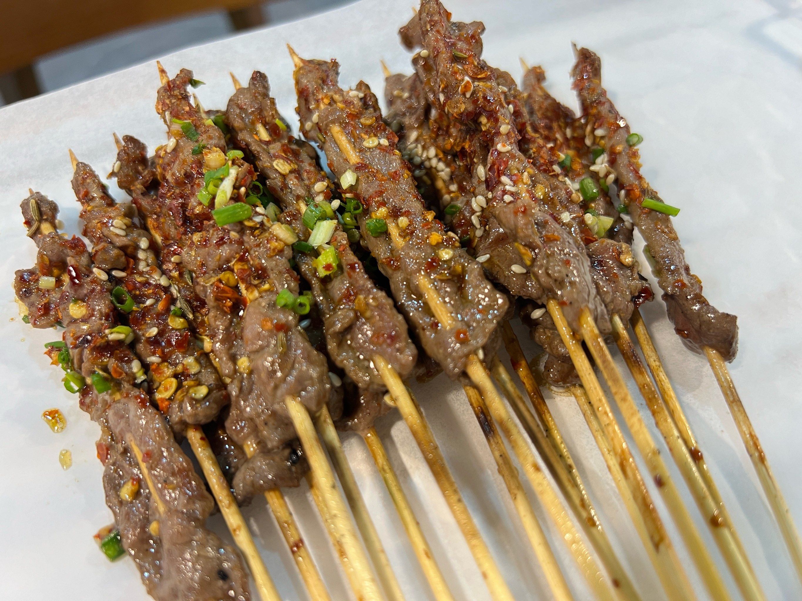 牛肉串满满肉香