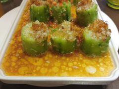 瑶柱金银蒜蒸丝瓜-有璟阁港式餐厅(国贸商城店)