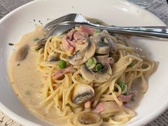 培根蘑菇意面-隅cafe(傅厚岗店)