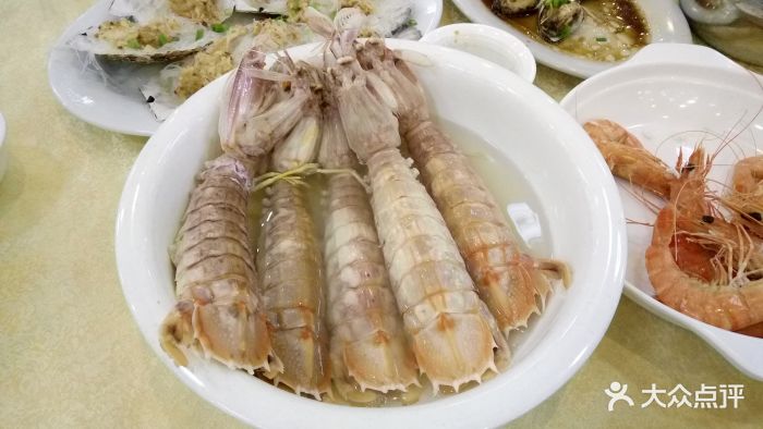 海宝湾海鲜美食城盐水濑尿虾图片 - 第1张