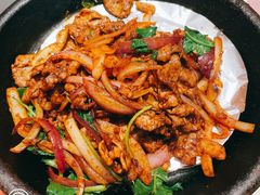 铁板炒羊肉-西贝(金桥店)
