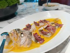5J火腿鸡汁蒸深海大黄鱼-湖滨28中餐厅·西湖宴·杭州君悦酒店