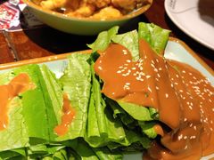 麻酱油麦菜-江边城外烤全鱼(方庄店)