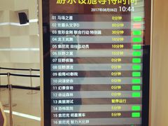 游戏设施等待时间-上海JOYPOLIS环游嘉年华主题乐园
