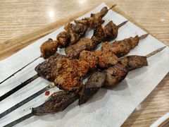 烤鲜羊肝-歹歹的加个面过油肉拌面
