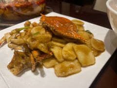 梭子蟹炒年糕-走马楼饭庄(慈城古县城店)