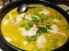 火焰蜂窝煤豆腐。-川味堂·四川豆花(八卦岭店)