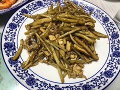 野芦蒿炒臭干-广迎居老正兴菜馆