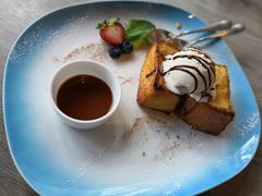 黃金忌廉軟心多士伴冰淇淋-亚苏尔 澳门菜(元朗店)
