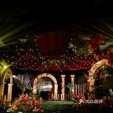 红绿色西式复古婚礼