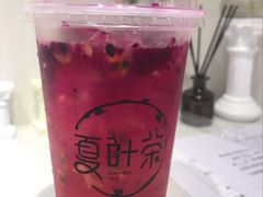 娇艳火龙果气泡饮-夏叶茶(大光明店)