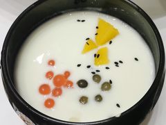 蝶豆花酸奶水果粒-天龙宝严素食馆(大兴善寺店)