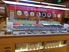 自助调料区-海底捞火锅(漫乐城夜宵主题店)