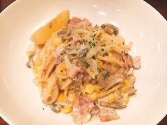 黑松露奶油蘑菇培根意面-麦田工坊(月湖店)