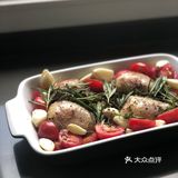 番茄大蒜香草🌿脆皮鸡腿