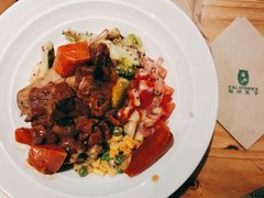 杏鲍菇牛肉热低卡饭-CALIFORKS加州叉子轻食(朝阳门店)