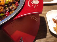干锅排骨虾-龙少爷碳火干锅(环球中心店)