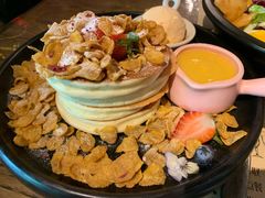 里科塔松饼配百香果汁-杂咖zacup(领展中心城店)